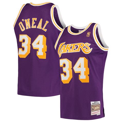 shaquille o'neal los angeles lakers jersey
